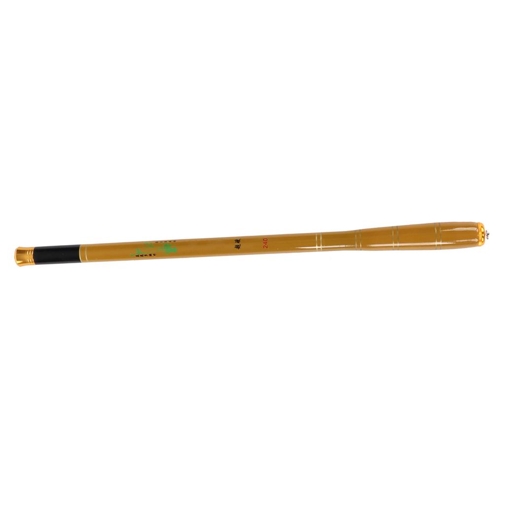 Fishing Rod Carbon UltraShort Portable Telescopic Travel Stream Pole(2.4 Meters )