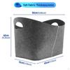 Collapsible Felt Storage Basket Shelf Organizer Box Large 4mm Thick Laundry for Clothing,