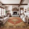 RAKKS Soft Vintage Moroccan Style Area Rug Non-Slip Indoor Outdoor Carpet for Living Room Bedroom Beside Sofa Home Decor