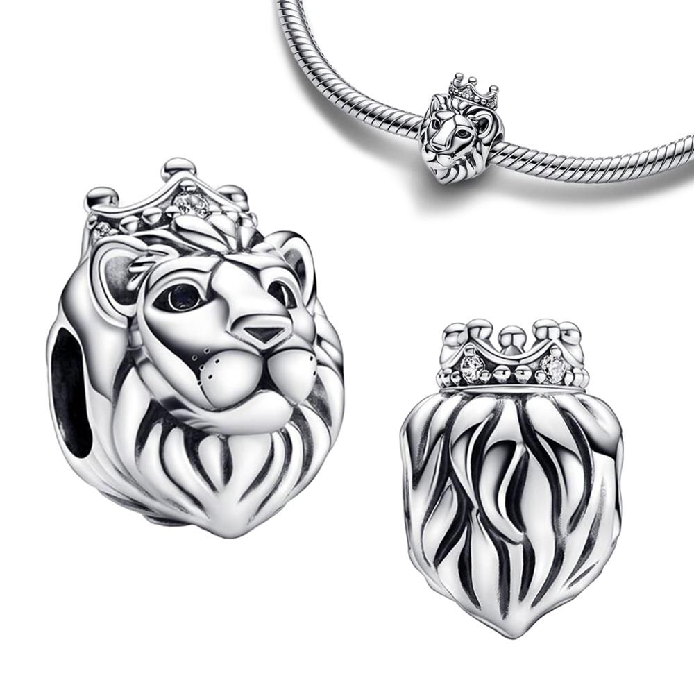 

Серия Lion из стерлингового серебра 925 пробы подходит для Pandora Charms, оригинальный браслет из серебра 925 пробы для изготовления ювелирных изделий
