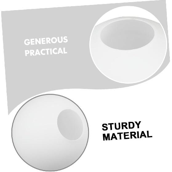 Vaguelly 6 Inch White Frosted Glass Globe Lamp Shade - Replacement Glass Globe Shade Cover, Round Ball Lamp Cover for Ceiling, Wall Fixtures