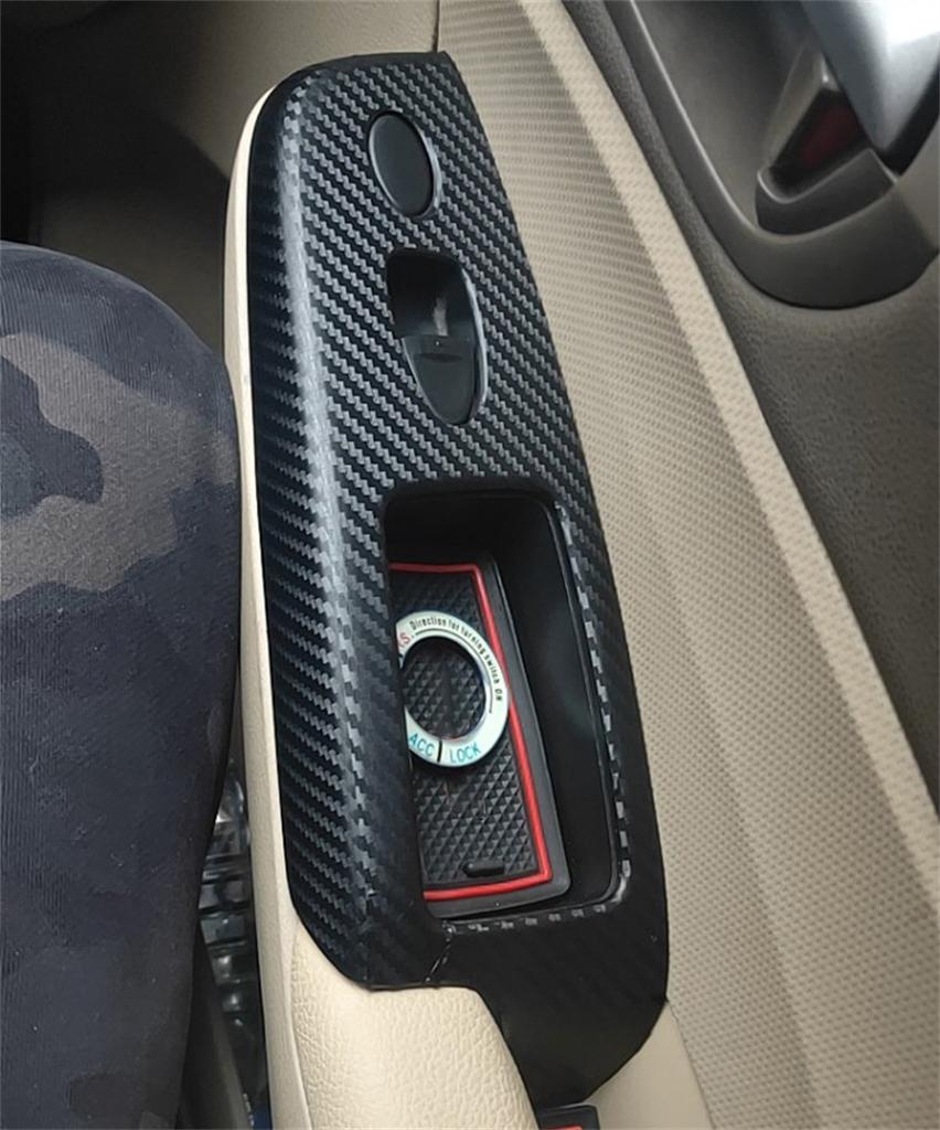 For 2006-2011 Honda Civic Interior Stickers Decals Trim Kit 3D Carbon Fiber Look