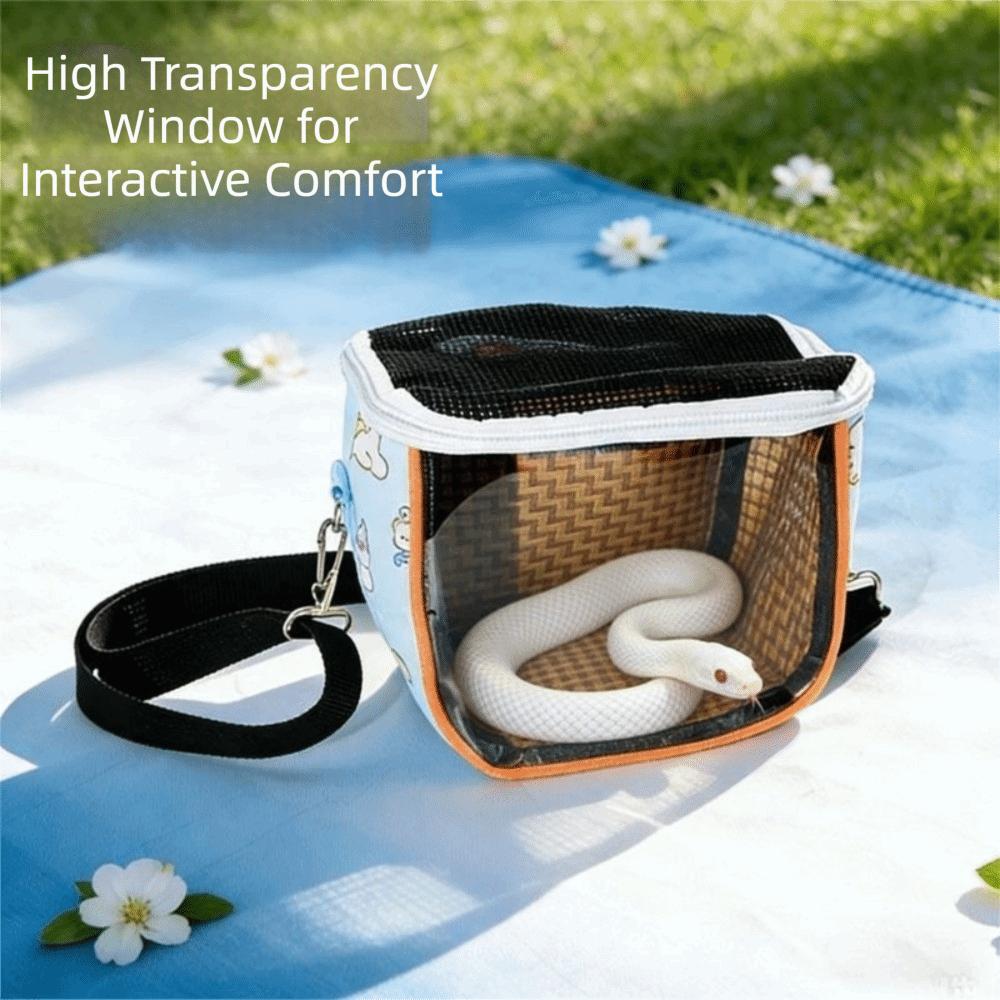 Breathable Pet Travel Bag Cooling Lizard Outdoor Bag Lightweight Hamster Carrying Pouch Vet Visit