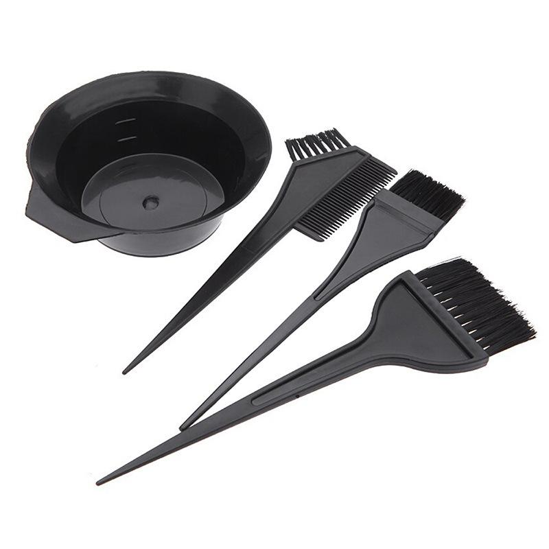 

4pcs/set Professional Hair Dyeing Kit Color Mixed Bowl with Stirring Brush Coloring Bleaching Salon Hair Beauty Styling Tools