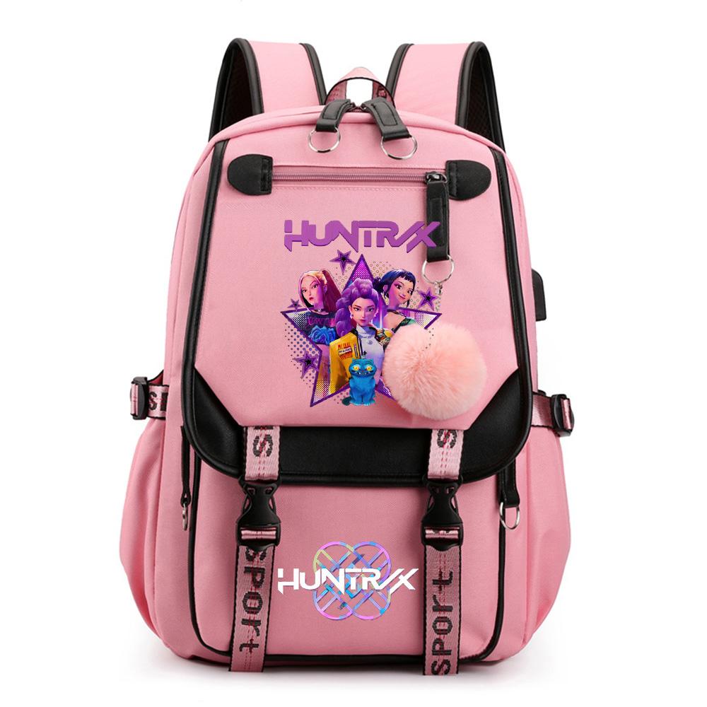 Anime Niedlicher Cartoon K-Pop Bedruckter Rucksack Schultasche für Teenager Schüler Mädchen Junge Bücherrucksack Große Kapazität Wasserdicht Reisetasche Kindergeschenk Rucksack