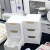 3-Tier Cosmetic Storage Box Organizer With Drawers Multifunctional Countertop Storage For Jewelry Office Supplies