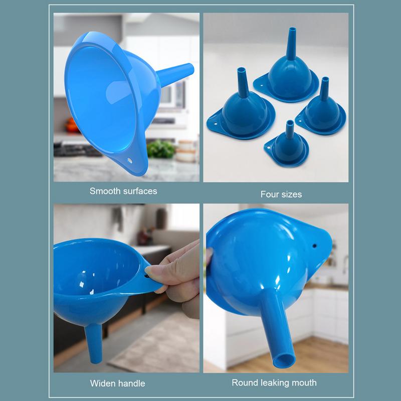 Kitchen Funnel Set High Temperature Resistant Funnel Kit Easy To Clean Kitchen Supplies For Transferring Dry Ingredients