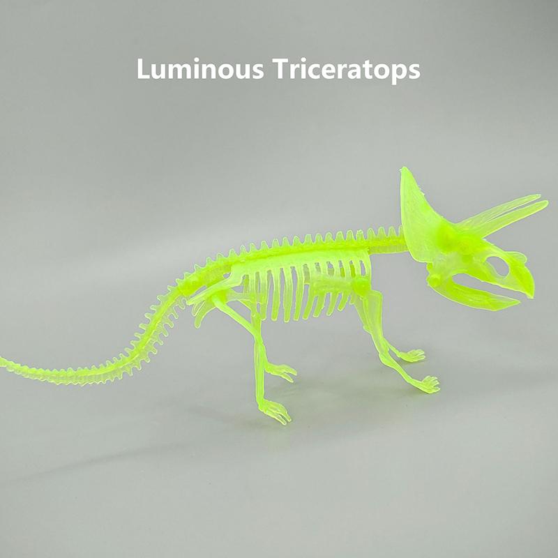 1 Set Kid Toy Diy Assembly Jurassic Dinosaur Fossil Skeleton Mosasaurus Tyrannosaurus Action Figure Collection Creative Model