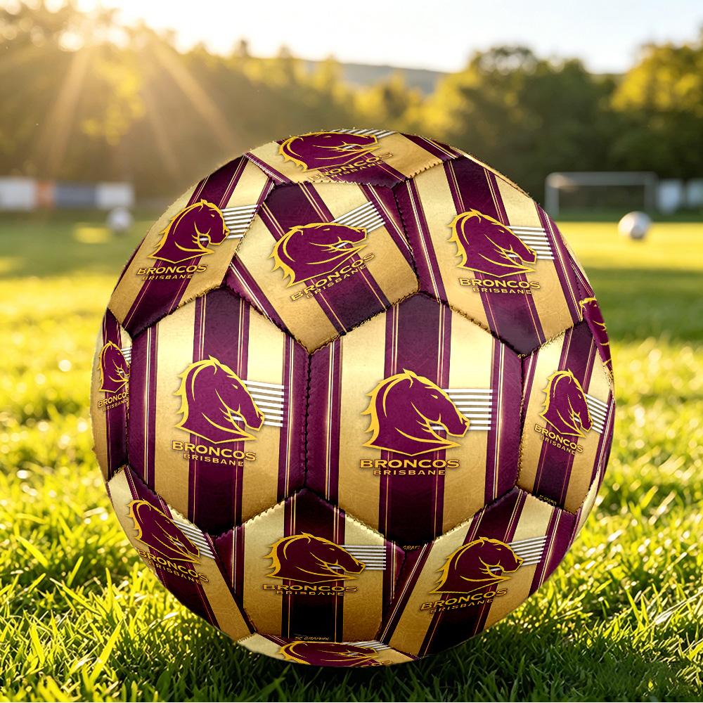 Brisbane Broncos Size 5 Sports Training Ball Shock Absorbing Durable Ball For Match Daily Practice Outdoor Activities