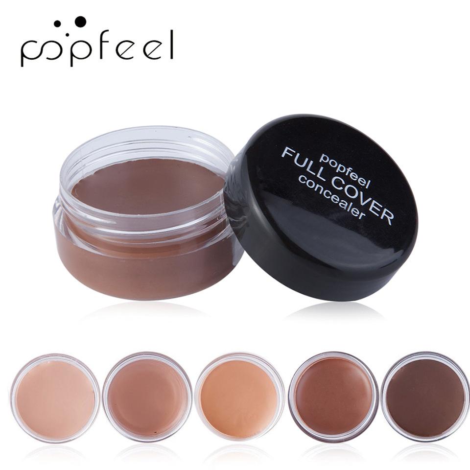Popfeel Base Concealer Cream Face Cover Blemish Hide Dark Spot Blemish Eye Lip Contour Liquid Foundation