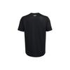 Under Armour Logo Print Solid Color Round Neck Short Sleeve T-Shirt Men Tops Black 1376842-001