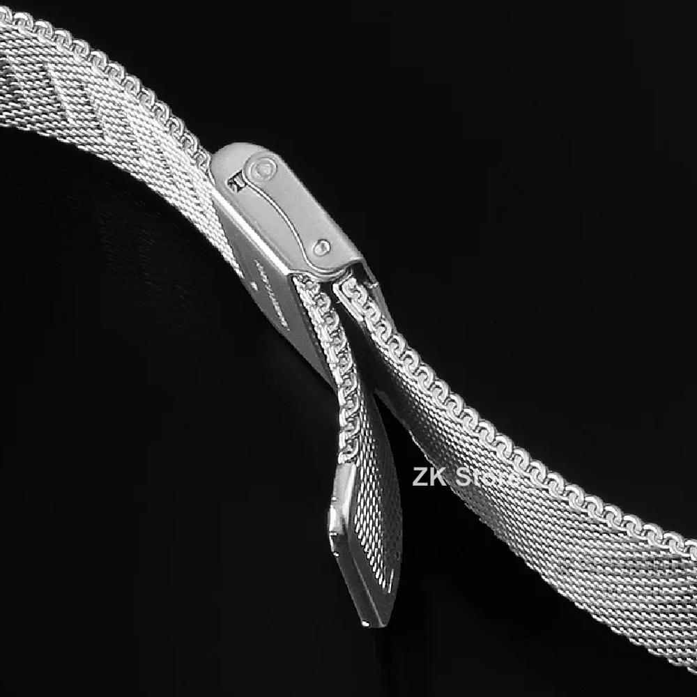 Milanese Mesh Stainless Steel Watch Band Bracelet 12mm 14mm 16mm 18mm 19mm 20mm 21mm 22mm Unisex Replacement Strap Accessory