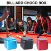 Billiard Pool Chalks Case Aluminum Magnetic Billiard Chalk Holder Square Chalks Carriers Case Cue Tip Chalk Holder