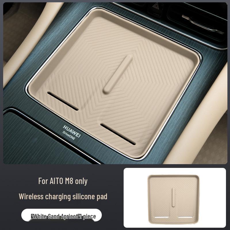 Silicone Anti-Slip Pad for Mobile Phone Charging - Car Interior Accessory