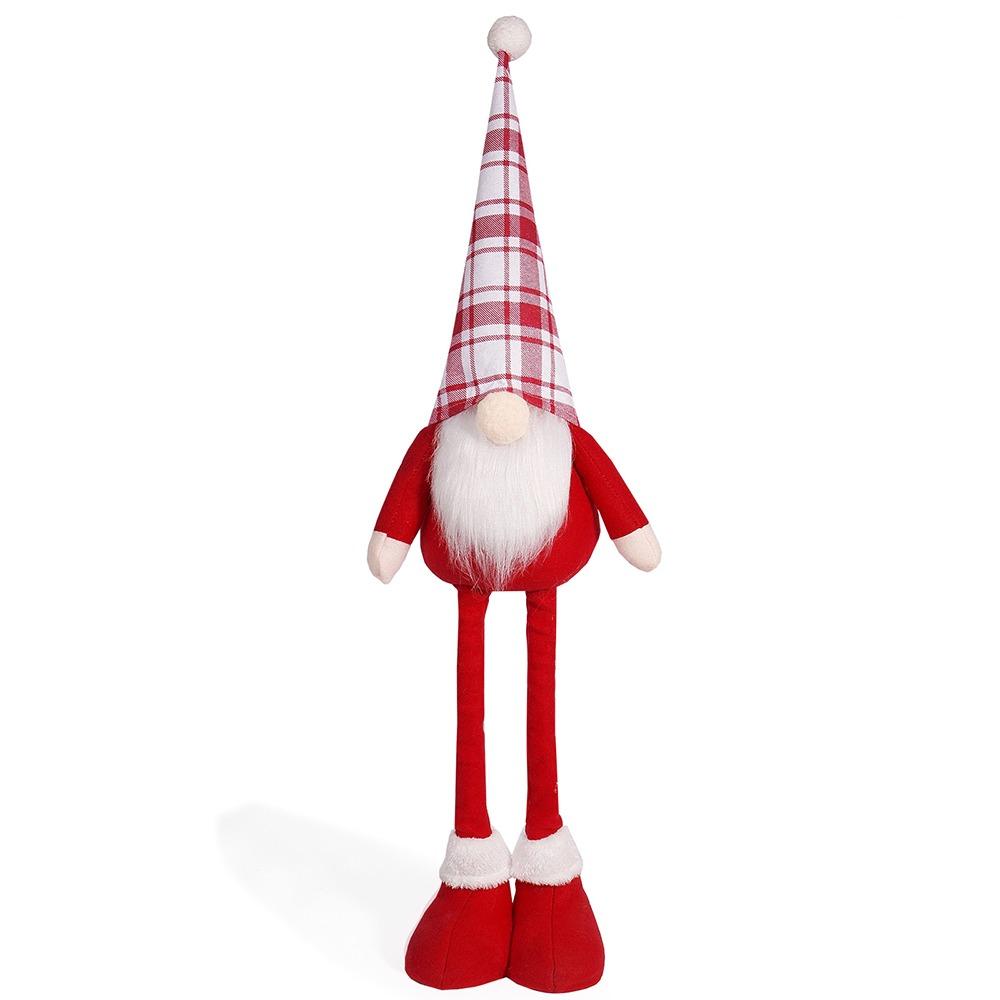 Cute Christmas Telescopic Doll Ornaments Red Merry Christmas Decoration  Xmas Festival Decor