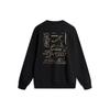Li Ning Sports Lifestyle Series American Vintage Minimalist Letter Print Pullover Warm Casual Long Sleeve Crew Neck Sweatshirt AWDU925-5