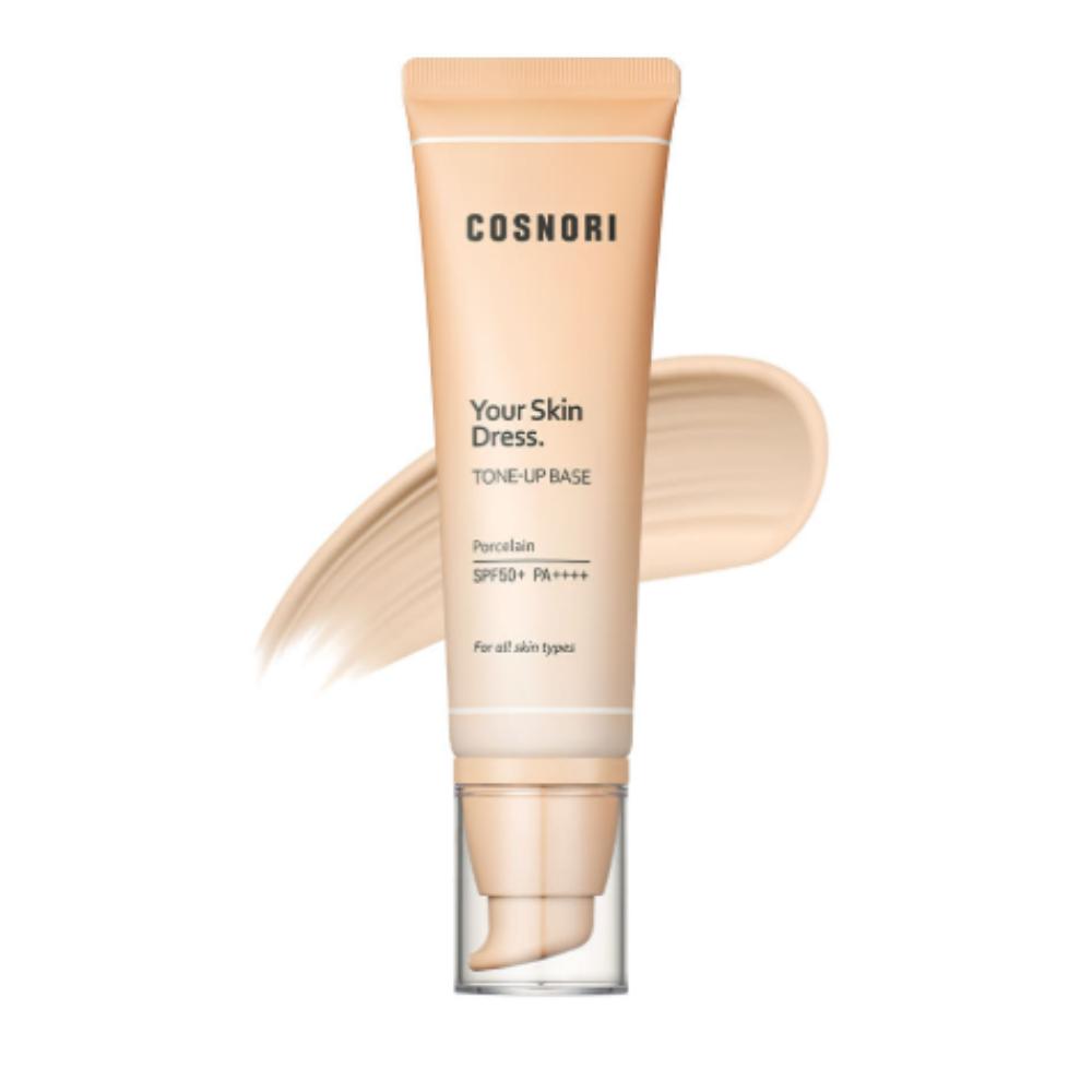 COSNORI Your Skin Dress Tone Up Base 50ml SPF50+ PA++++ Long-Lasting Brightening Sunscreen Base