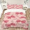 3pcs Bow Floral Bedding Cover Set, Fashion Classic Popular Print Bedding Set, Soft Comfortable, All - Season Use, For Bedroom, Guest Room150