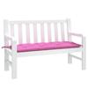 VidaXL Garden Bench Cushion Pink 120x50x7 Cm Fabric 361600