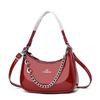 2026 New Glossy Patent Leather Crescent Armpit Bag