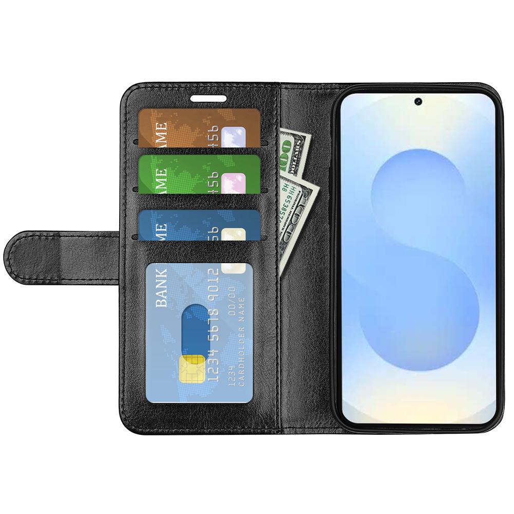 For Samsung Galaxy S26+ Case Crazy Horse Texture Stand Leather Phone Cover