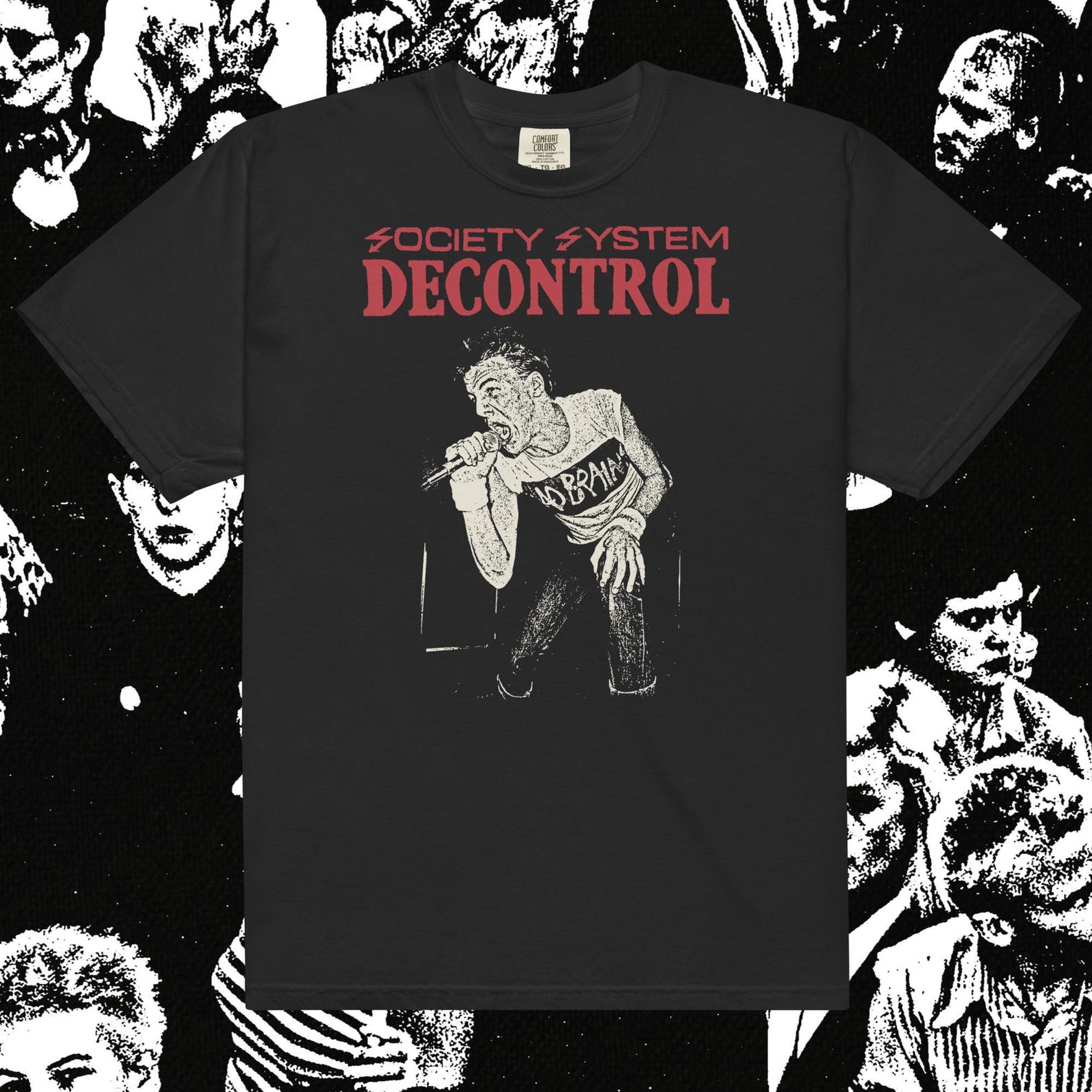 SS Decontrol Straight Edge Hardcore Punk Comfort Colors T-Shirt M
