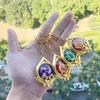 Smeru Elemental Eye of God Merchandise Keychain Pendant Small Pendant for Car Keys Bag Decoration Birthday Gift School Festival Anime Accessories