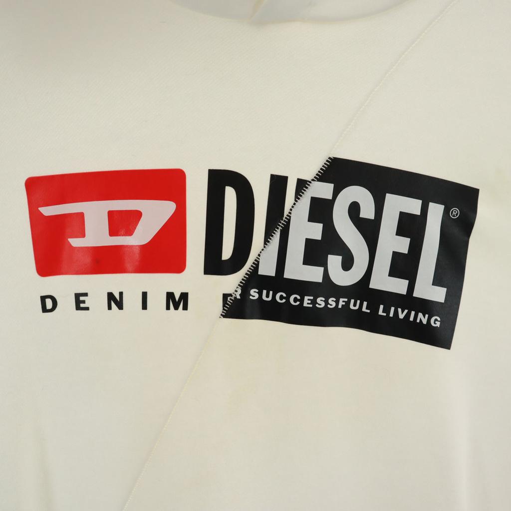 Diesel Long Sleeve Sweatshirts S White Pullover Men's Used