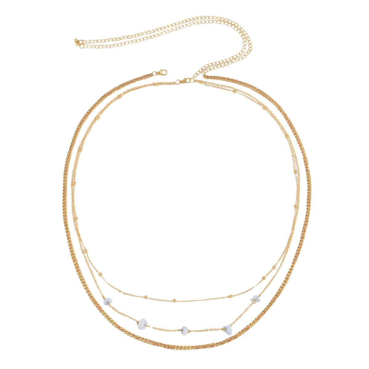 

Набор цепочек на талию с кристаллами, летние украшения, набор бусин на талию, цепочка на пупок, украшения для бикини One Size золотой