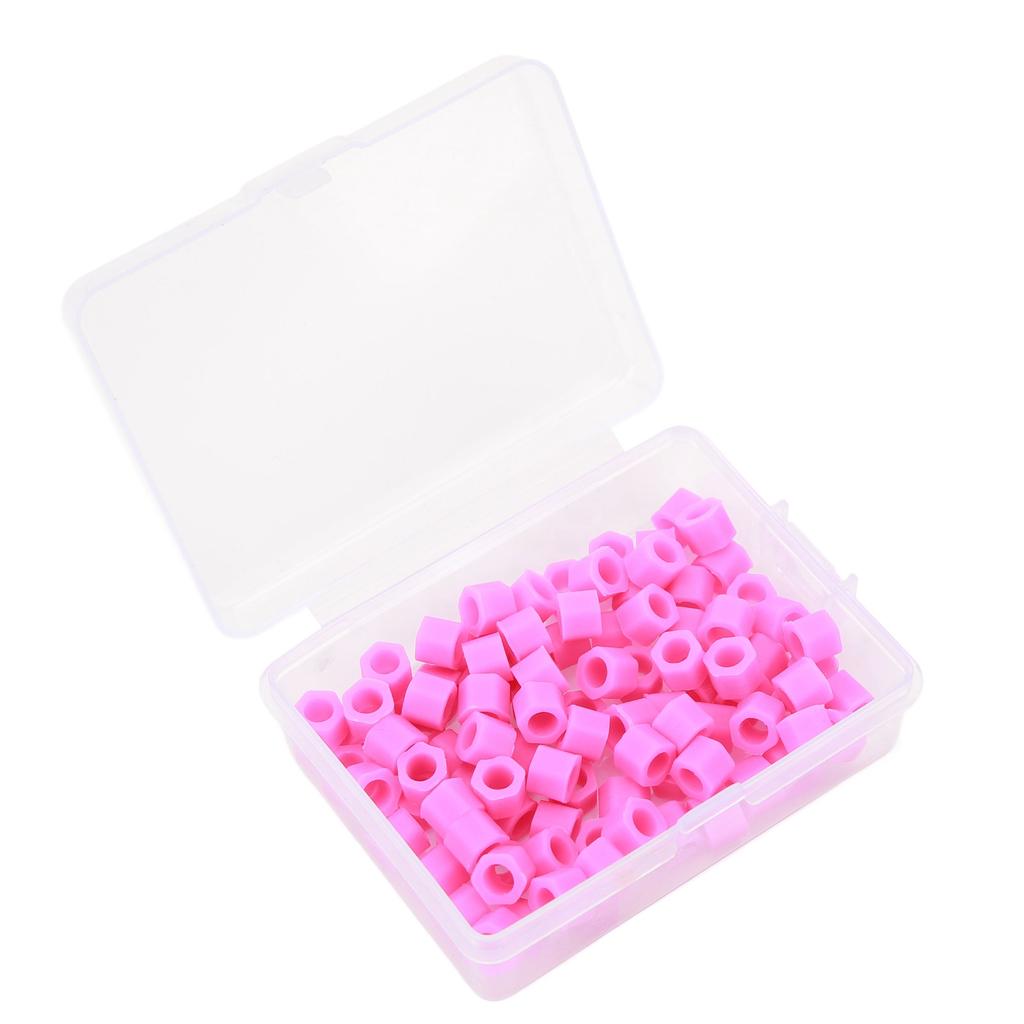 100pcs Dental Rings Small Purple Silicone Dental Instrument Rings Accessory Supplies for Marking