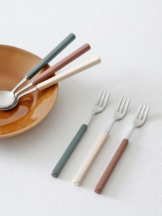 

kamomekitchen Eiffel Bogenpino Satin Tea Time Cutlery 3 Colors cream