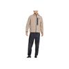 Nike Logo Print Windproof Hooded Woven Jacket Men Jackets Brown DQ4323-247