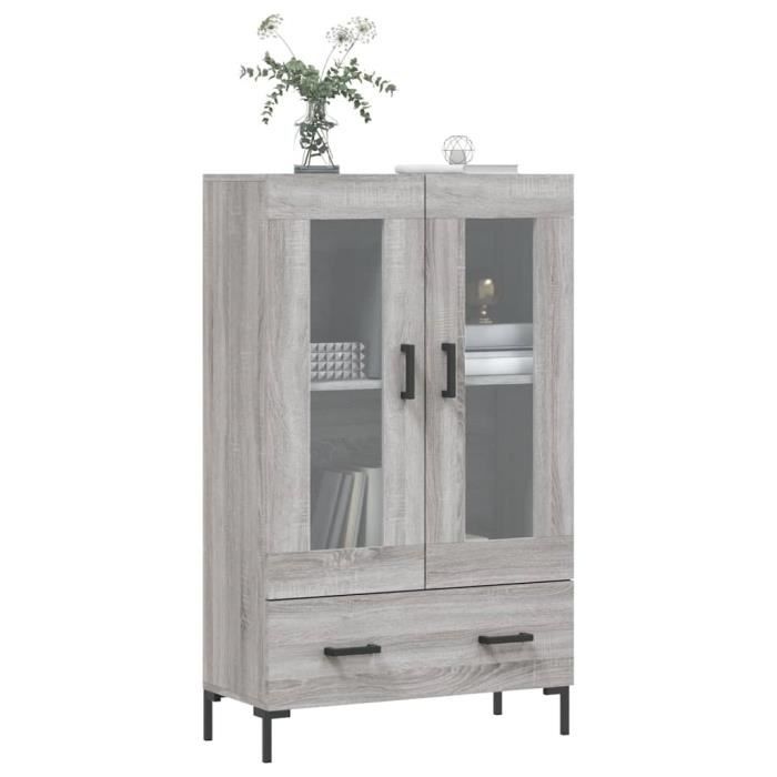 VidaXL Highboard Sonoma Grey 69.5x31x115 Cm Engineered Wood 828306