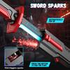 Spark & Sound Dueling Sword - Durable ABS Safe Material, Vibrant RGB Light-Activated Color Changing Blade