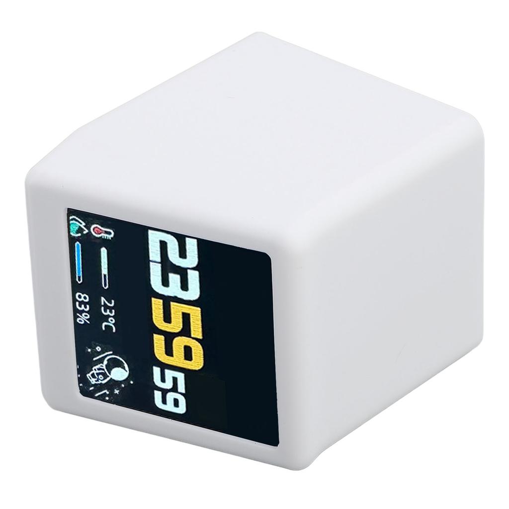 WiFi Clock for Desk Decor, Digital Clock, Wther, Stock Ticker, Photo Slideshow, Multifunctional Touch Manipulation Wther Thermometer, Sy Control