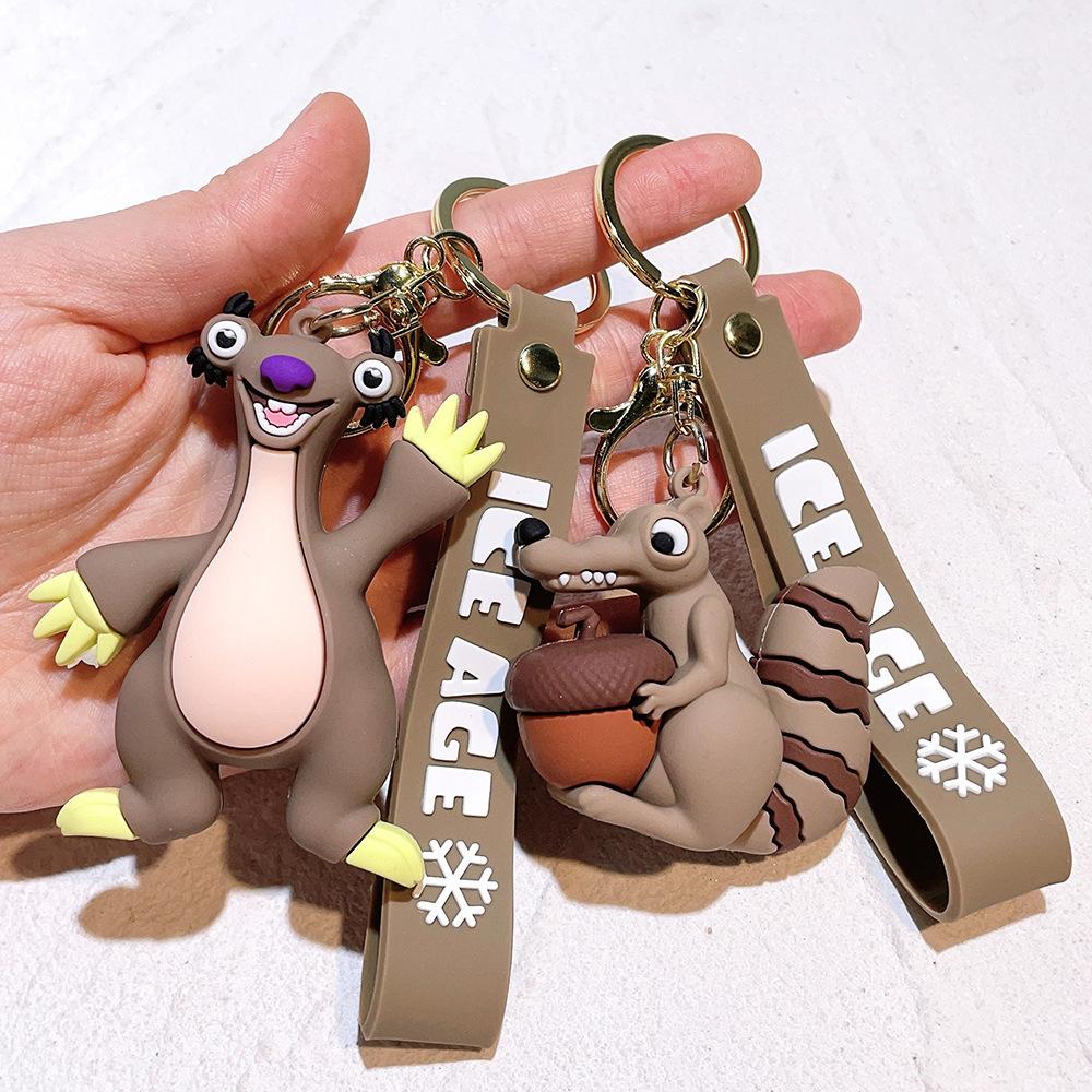 Creative Cartoon Anime Ice Age Doll Keychain Backpack Pendant Pendant Small Gift Gift