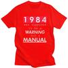 Mens George Orwell 1984 Was Not Supposed To Be Manual T Shirts Short Sleeve 100 Cotton TShirt Novelty Loose Fit Clothing