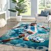 Messi 342 Area Rug Suitable for Balcony Living Rooms Entryway Playrooms Antislip Carpet Office home decor Gift for Festivals