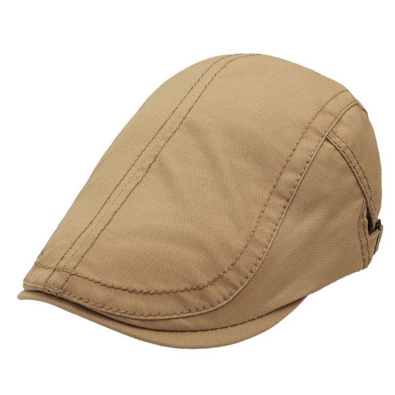 New solid color beret autumn and winter literary and retro men and women forward short brim cap casual versatile painter hat