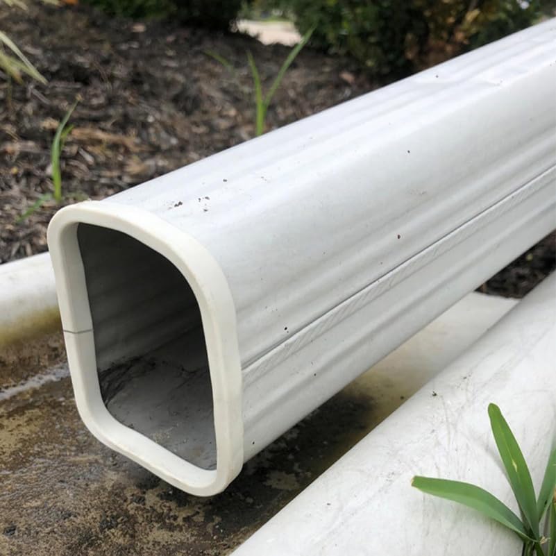 Yardwe Downspout Safety Caps 2pcs Drain Nozzle Sleeve Rain Gutter White Tool Rubber Child Downspout Covers