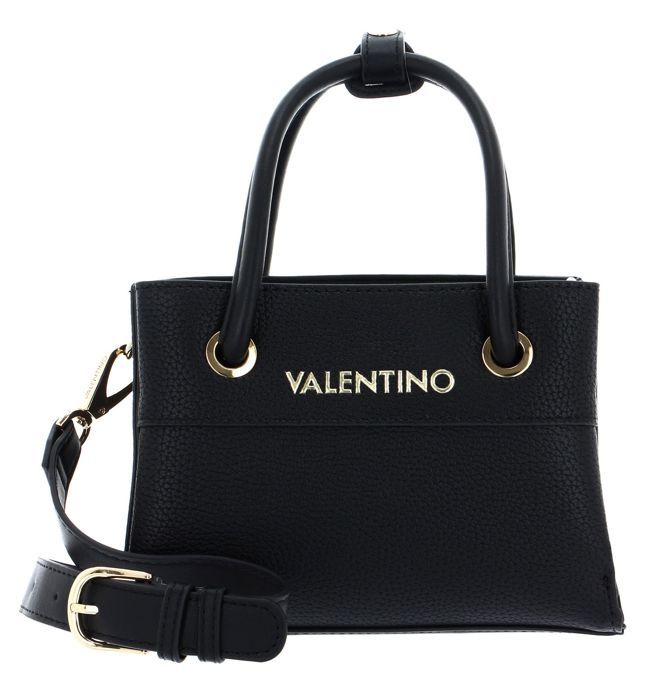 Sac à main - VALENTINO - Alexia Tote S - Noir - 100% polyuréthane - Bandoulière amovible
