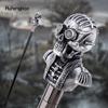 Silver Resin Skull Head Walking Cane Fashion Decorative Steel Stick Gentleman Elegant Cosplay Cane Knob Crosier 92cm