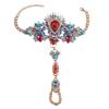 Sparkling Crystal Rhinestone Foot Chain Multi-layer Barefoot Chain Toe Ring Anklet  Summer Wear