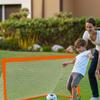 Portable Soccer Goal Fiberglass with Carry Bag Foldable for Children, Young