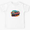 Cool Futuristic Electric Concept Car Kids T-Shirt