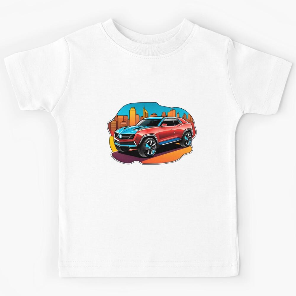 Cool Futuristic Electric Concept Car Kids T-Shirt 130