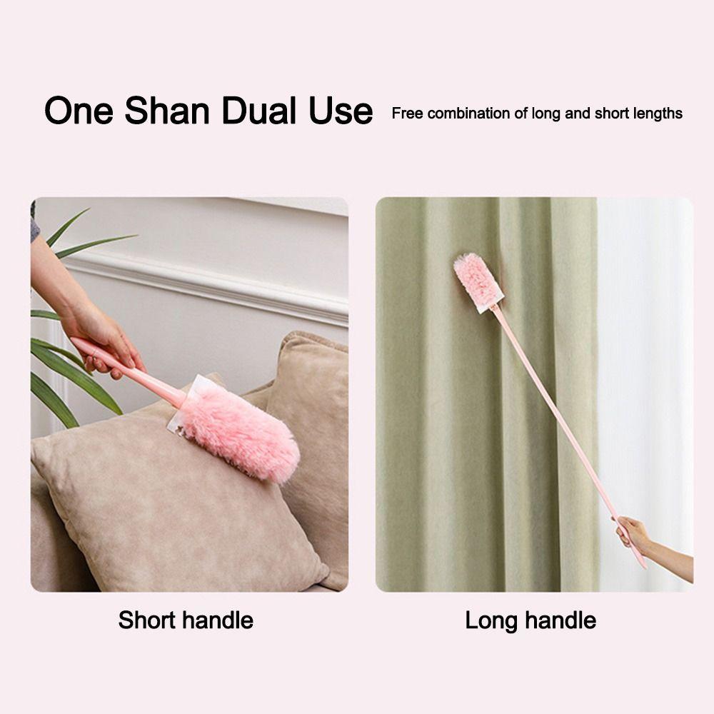Electrostatic Adsorption Feather Duster Adjustable Cabinet Cleaning Gap Duster