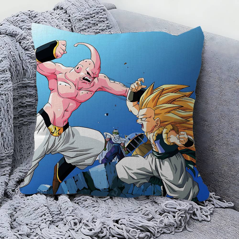 Amine M-Majin B-Buu Cushion Cover Car Throw Pillow Case For Sofa Car Christmas Gift 40x40cm 45x45cm