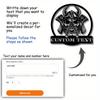 Viking Skull Metal Wall Decor Engraved Custom Name Halloween Home Office Gift
