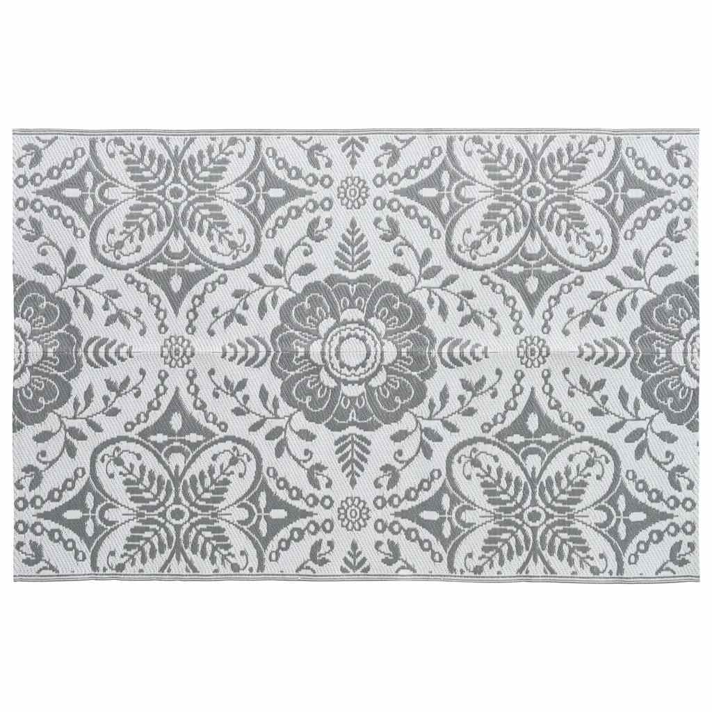Outdoor Rug ARAKIL Light Gray 190x290 cm PP